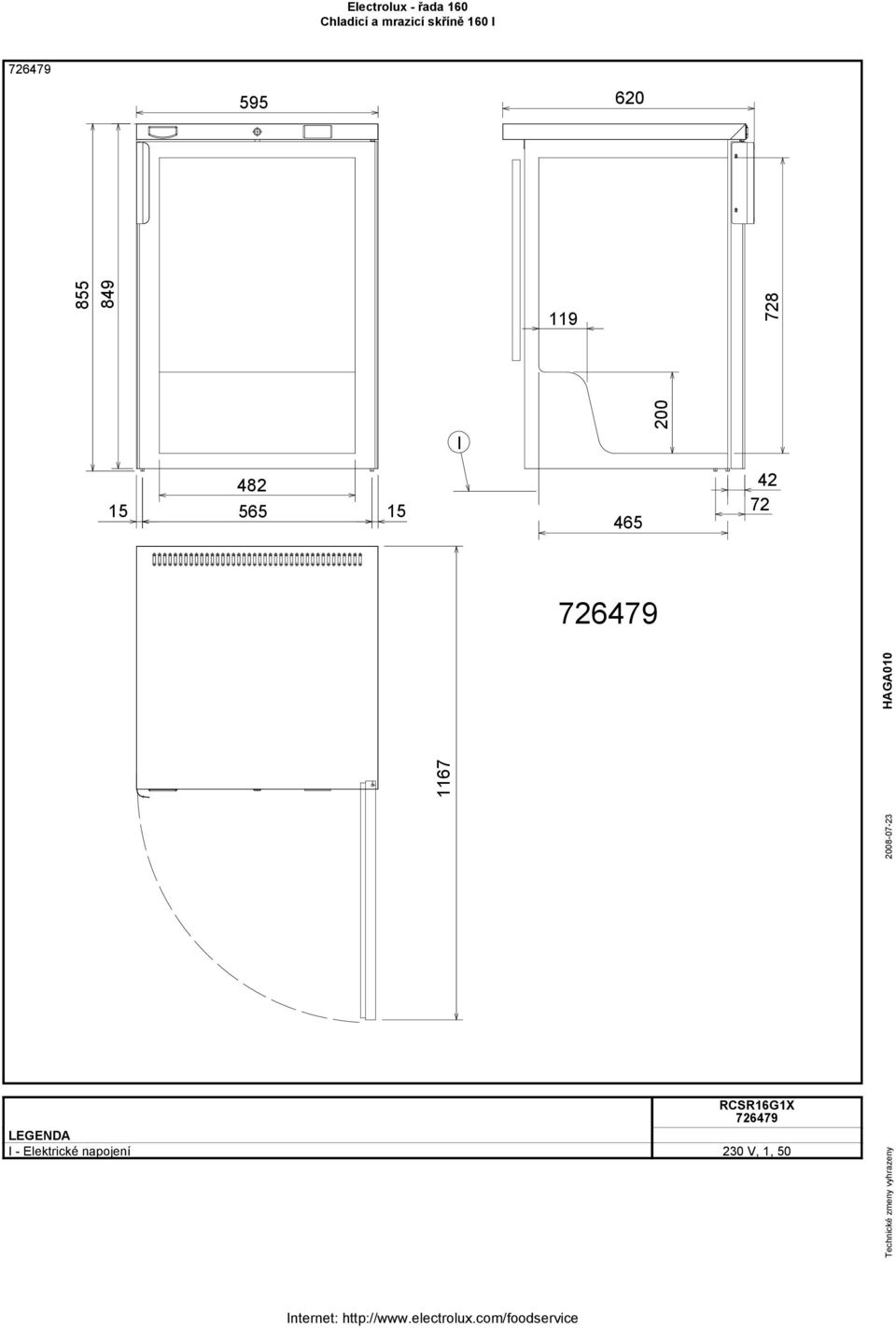 72 1167 RCR16G1X -