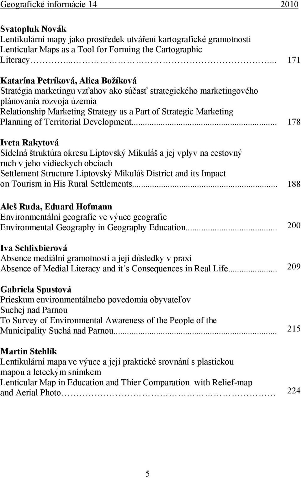 Marketing Planning of Territorial Development.