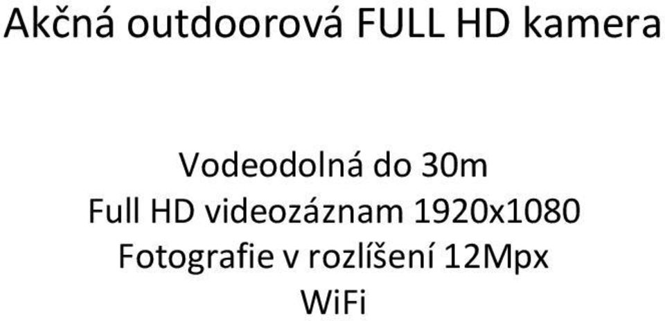 Full HD videozáznam