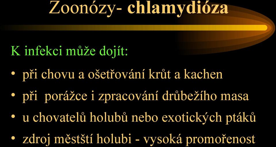 zpracování drůbežího masa u chovatelů holubů nebo