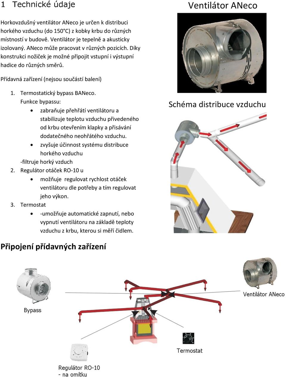 Přídavná zařízení (nejsou součástí balení) 1. Termostatický bypass BANeco.