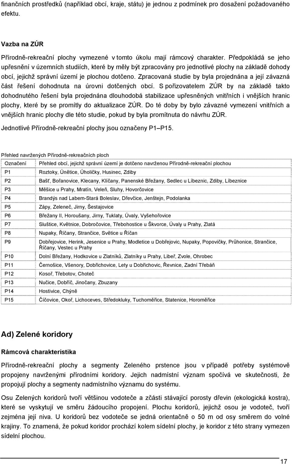 Zpracovaná studie by byla projednána a její závazná část řešení dohodnuta na úrovni dotčených obcí.