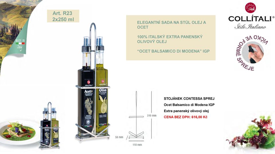 DI MODENA IGP STOJÁNEK CONTESSA SPREJ Ocet Balsamico di