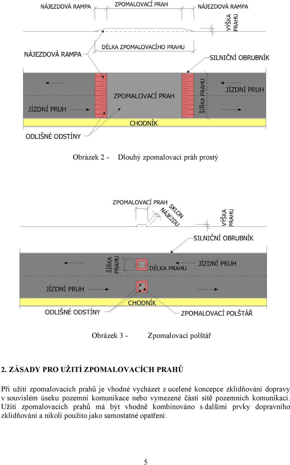 zklidňování dopravy v souvislém úseku pozemní komunikace nebo vymezené části sítě pozemních komunikací.