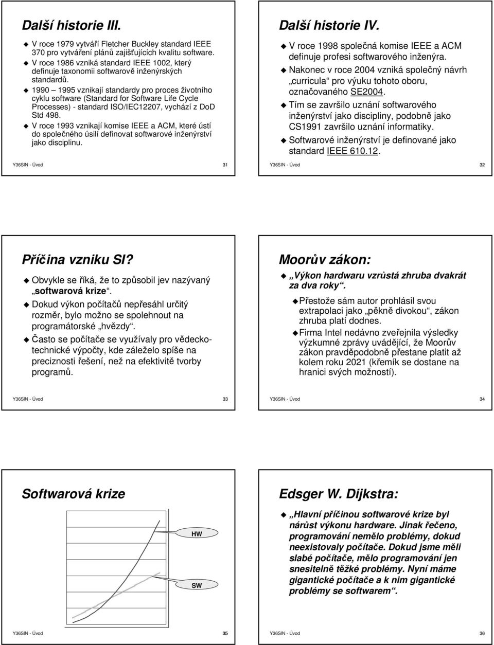 990 995 vznikají standardy pro proces životního cyklu software (Standard for Software Life Cycle Processes) - standard ISO/IEC2207, vychází z DoD Std 498.