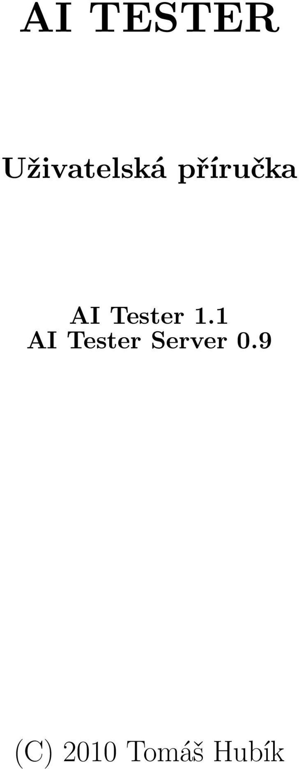 1 AI Tester Server 0.