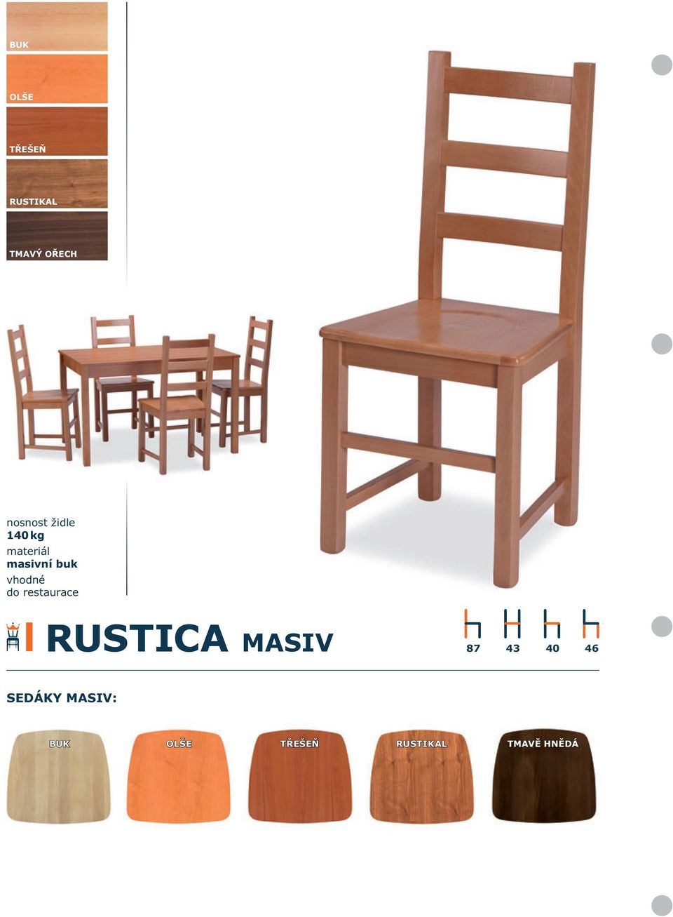 restaurace RUSTICA MASIV 87 43 40 46