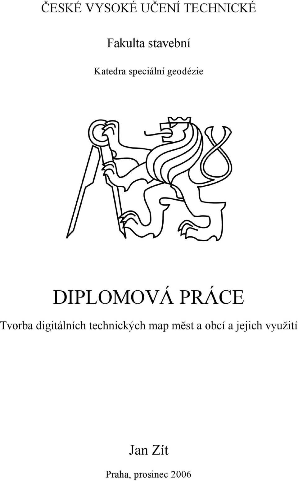 Tvorba digitálních technických map měst a