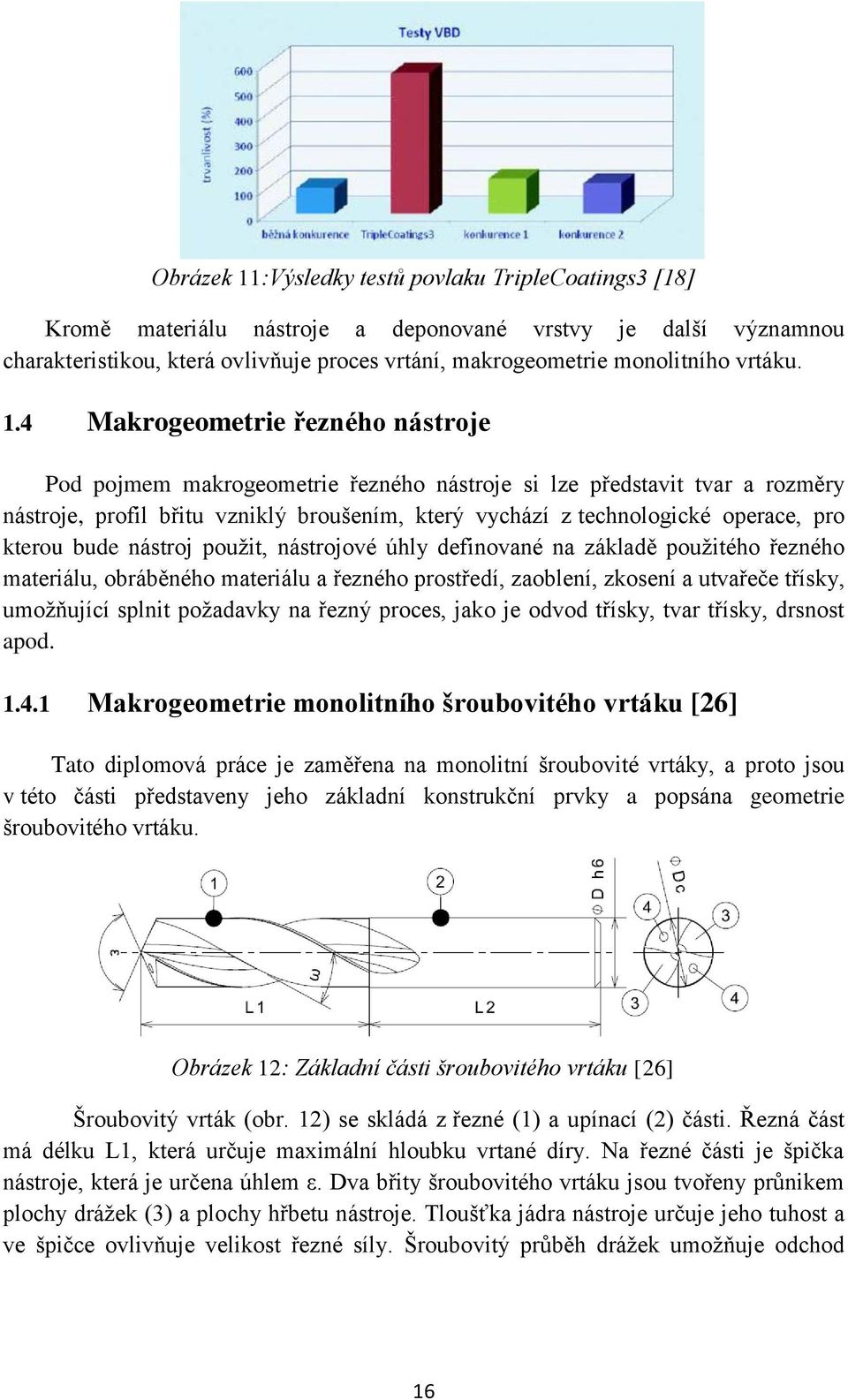 4 Makrogeometrie řezného nástroje Pod pojmem makrogeometrie řezného nástroje si lze představit tvar a rozměry nástroje, profil břitu vzniklý broušením, který vychází z technologické operace, pro