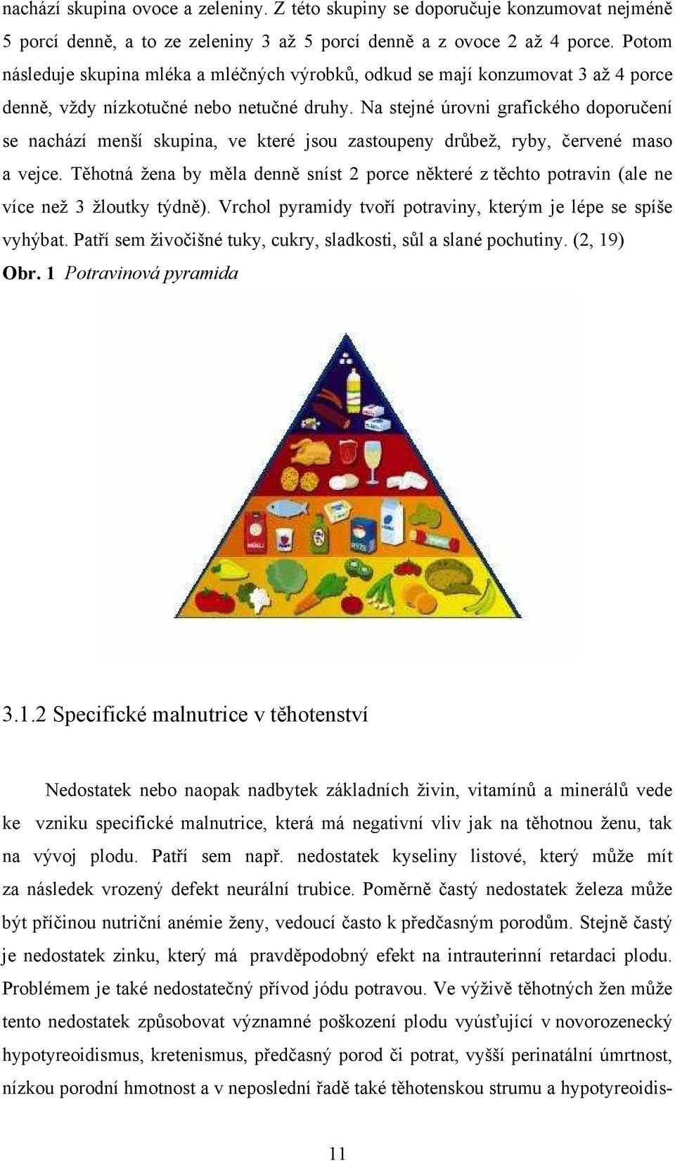 Na stejné úrovni grafického doporučení se nachází menší skupina, ve které jsou zastoupeny drůbež, ryby, červené maso a vejce.