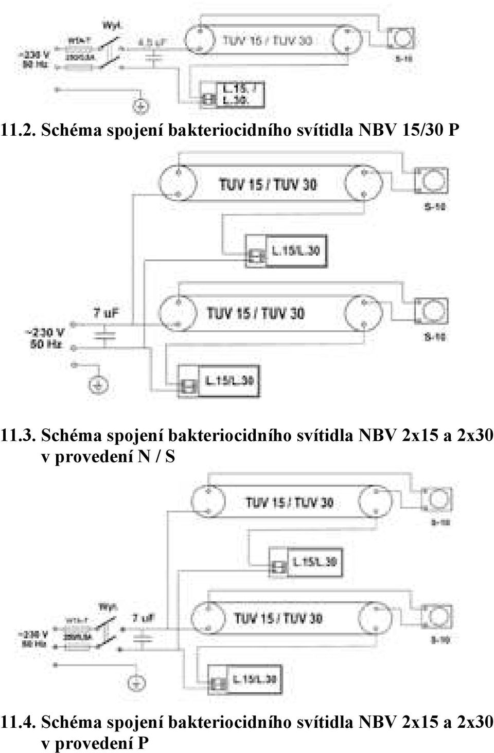 NBV 2x15 a 2x30 v provedení N / S 11.4.