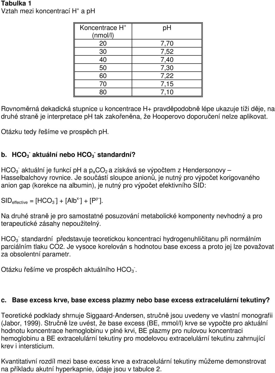 Acidobazická rovnováha a její vztahy k iontovému hospodářství. Klinické  aplikace. - PDF Free Download