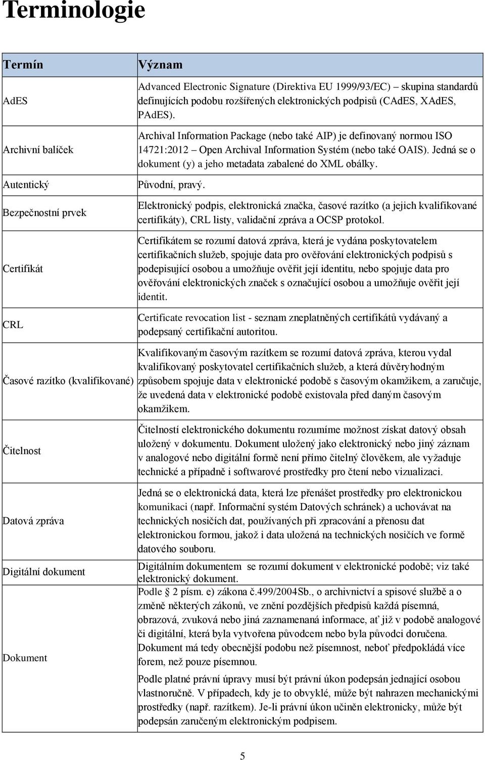 Jedná se o dokument (y) a jeho metadata zabalené do XML obálky. Původní, pravý.