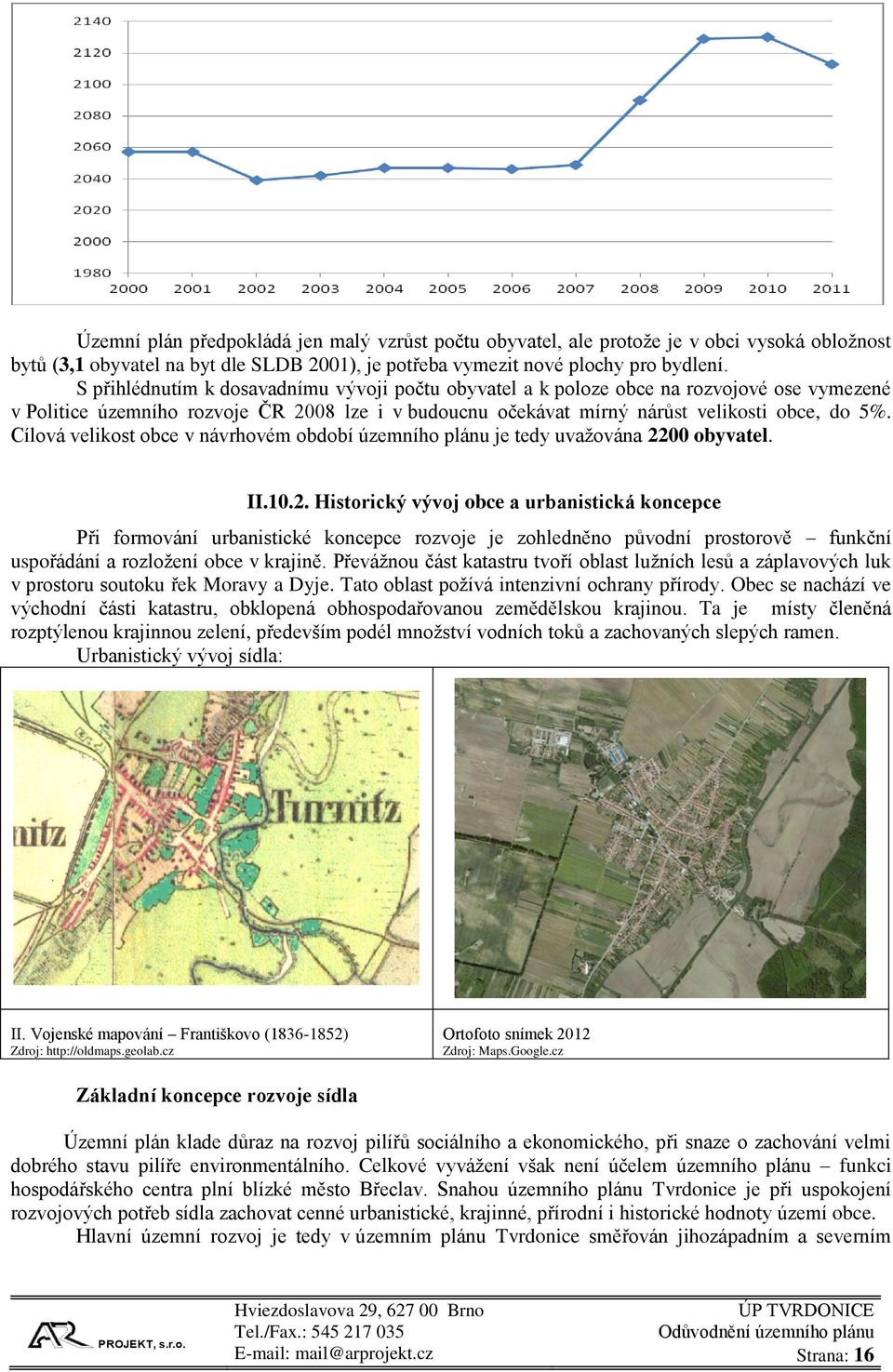 Cílová velikost obce v návrhovém období územního plánu je tedy uvažována 22