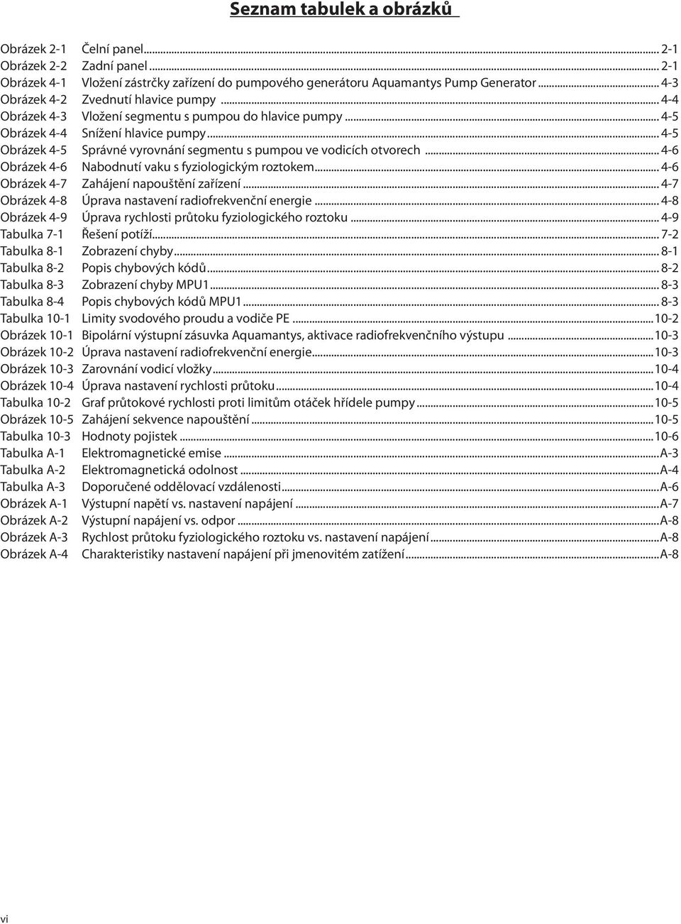 .. 4-5 Obrázek 4-5 Správné vyrovnání segmentu s pumpou ve vodicích otvorech... 4-6 Obrázek 4-6 Nabodnutí vaku s fyziologickým roztokem... 4-6 Obrázek 4-7 Zahájení napouštění zařízení.