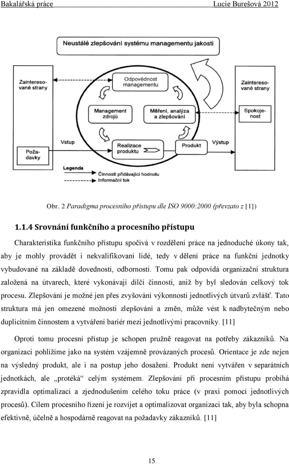 práce na funkční jednotky vybudované na základě dovedností, odborností.