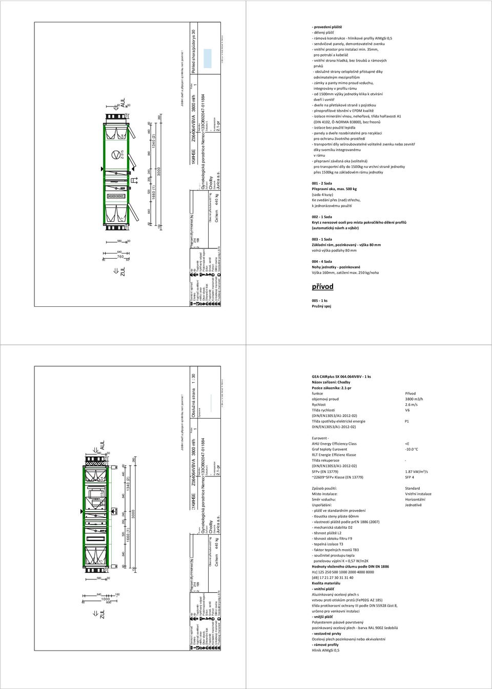 Nabídka 133OB02047-011884 Projekt Gynekologická porodnice Nemocnic Odpovědný referent Tomáš Richter Zakázka č. Zařízení Chodby Kundenposi