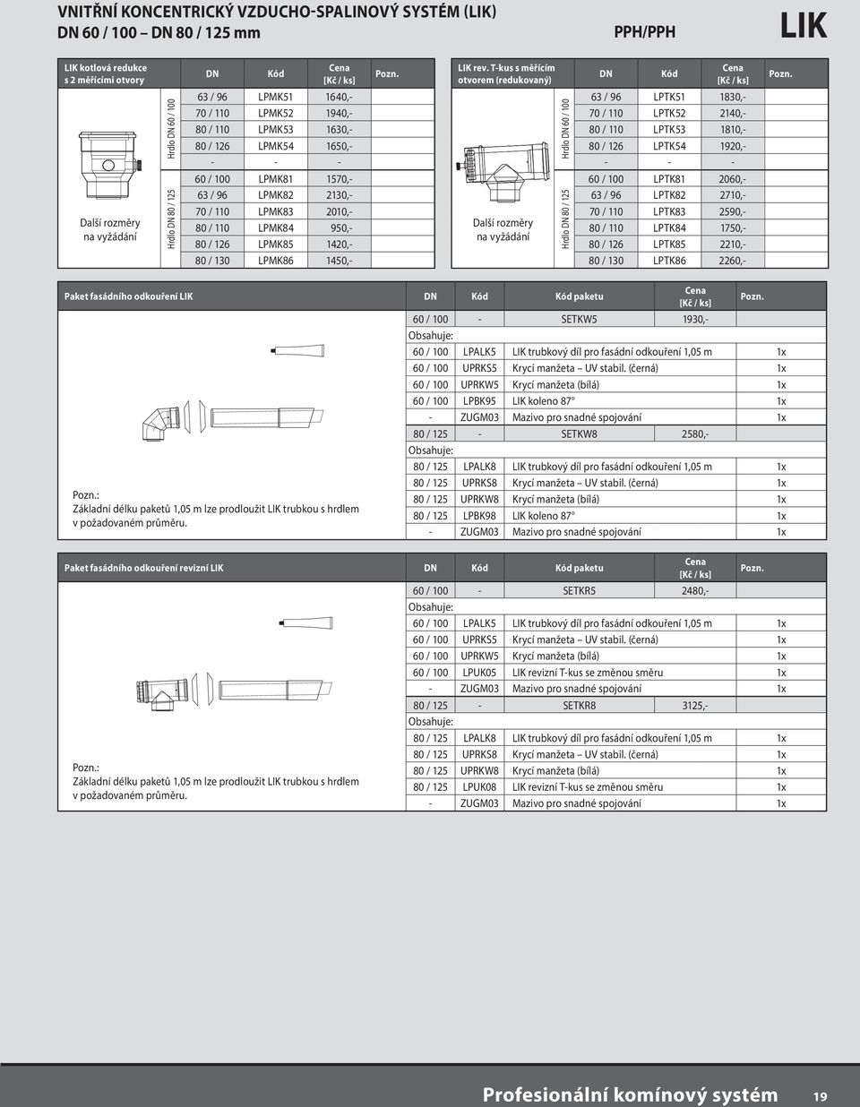 / 110 LPTK84 1750,- 80 / 126 LPTK85 2210,- 80 / 130 LPTK86 2260,- Hrdlo 60 / 100 63 / 96 LPMK51 1640,- 70 / 110 LPMK52 1940,- 80 / 110 LPMK53 1630,- 80 / 126 LPMK54 1650,- 60 / 100 LPMK81 1570,- 63 /