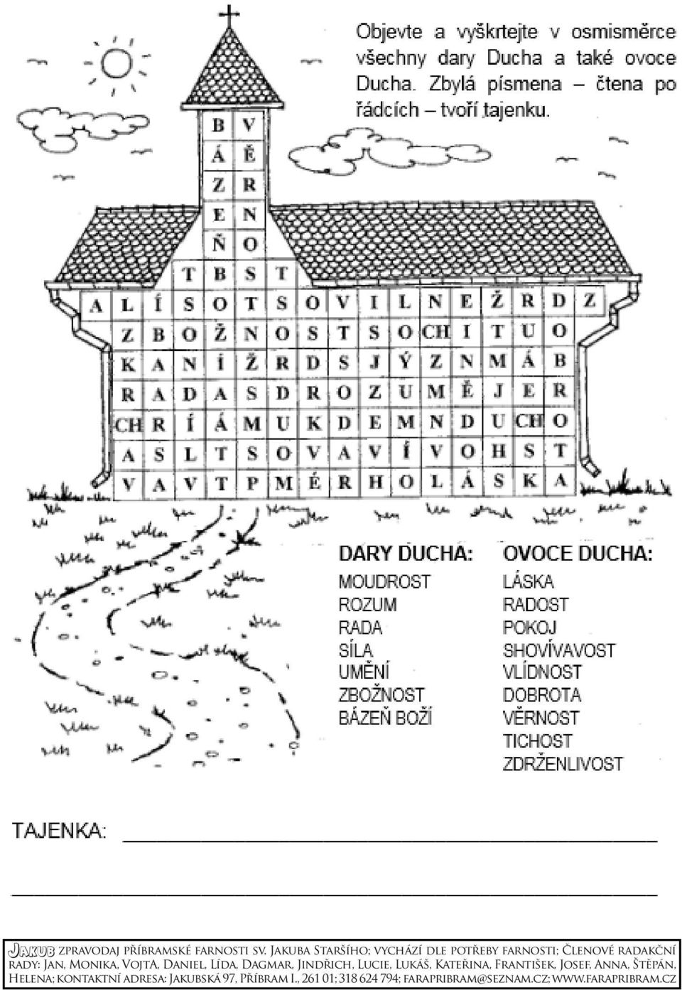 VojtA, Daniel, Lída, Dagmar, Jindřich, Lucie, Lukáš, Kateřina, František, Josef,