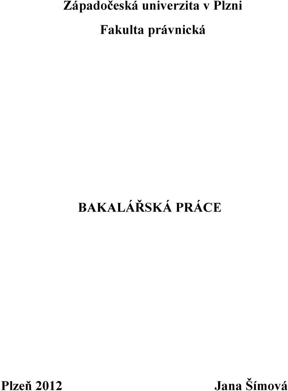 Fakulta právnická
