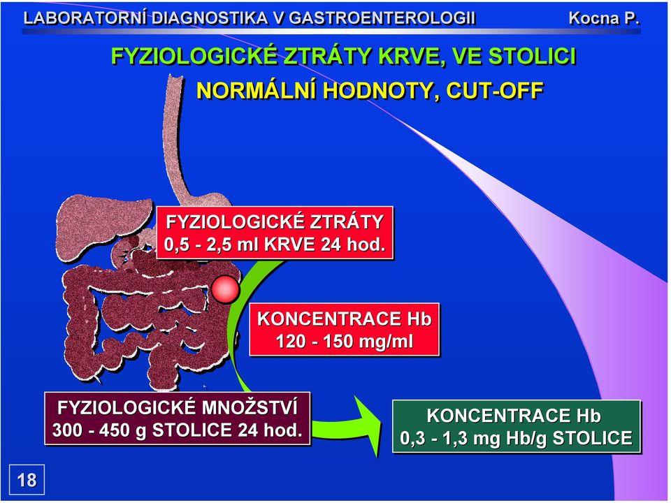 KONCENTRACE Hb 120-150 mg/ml FYZIOLOGICKÉ MNOŽSTVÍ