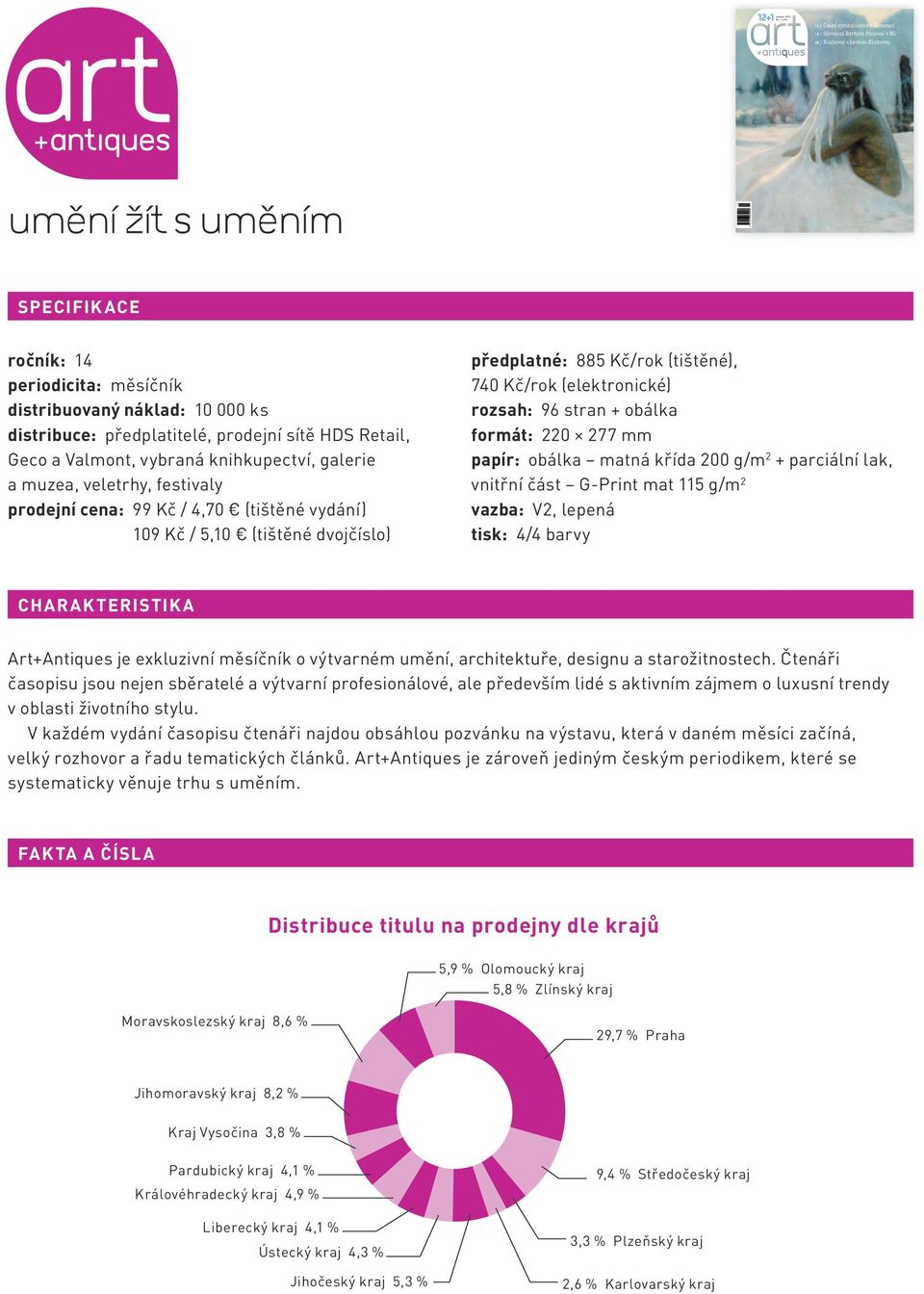 (tištěné dvojčíslo) předplatné: 88 Kč/rok (tištěné), 70 Kč/rok (elektronické) rozsah: 96 stran + obálka formát: 0 7 mm papír: obálka matná křída 00 g/m + parciální lak, vnitřní část G-Print mat g/m