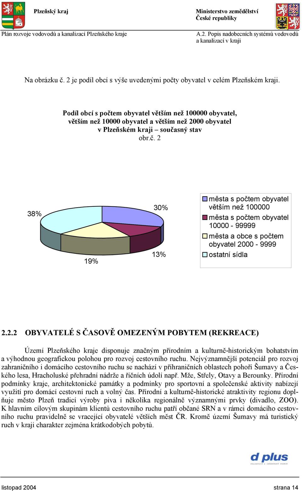 2.2 OBYVATELÉ S ČASOVĚ OMEZENÝM POBYTEM (REKREACE) Území Plzeňského kraje disponuje značným přírodním a kulturně-historickým bohatstvím a výhodnou geografickou polohou pro rozvoj cestovního ruchu.