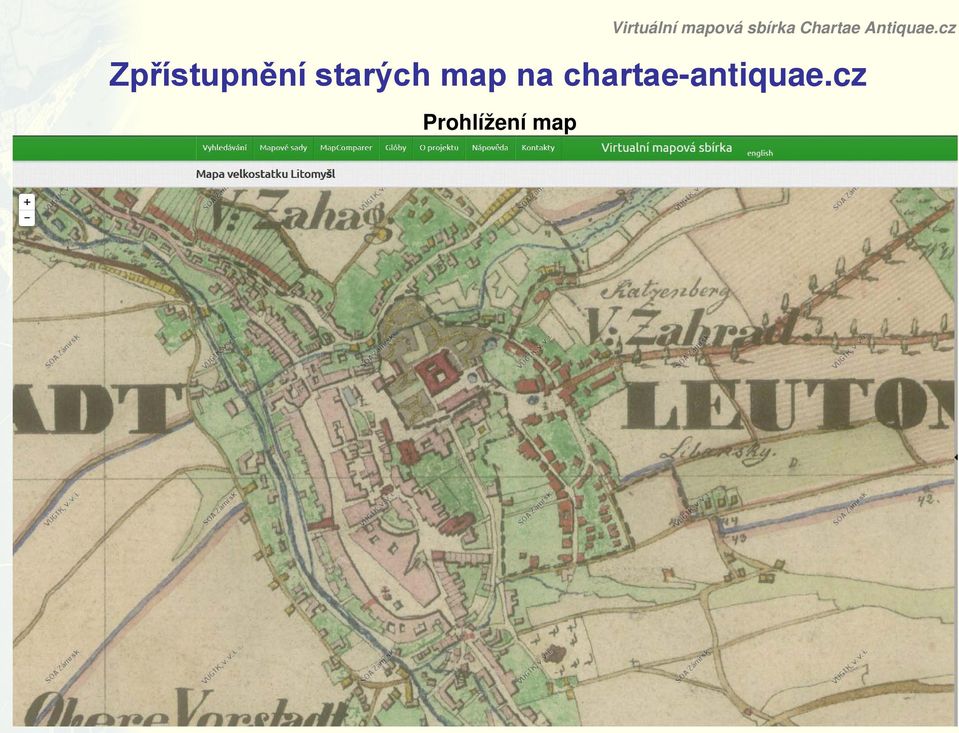 cz Prohlížení map Virtuální