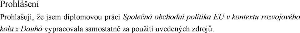 kontextu rozvojového kola z Dauhá