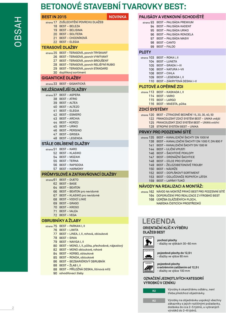 GIGANTICKÉ DLAŽBY strana 33 BEST GIGANTICKÁ NEJŽÁDANĚJŠÍ DLAŽBY strana 37 BEST ASPERA 38 BEST ATRIO 39 BEST ALTEA 40 BEST ALTEZO 41 BEST ELEGIA 42 BEST ESMERO 43 BEST ARCHIA 44 BEST KORZO 45 BEST