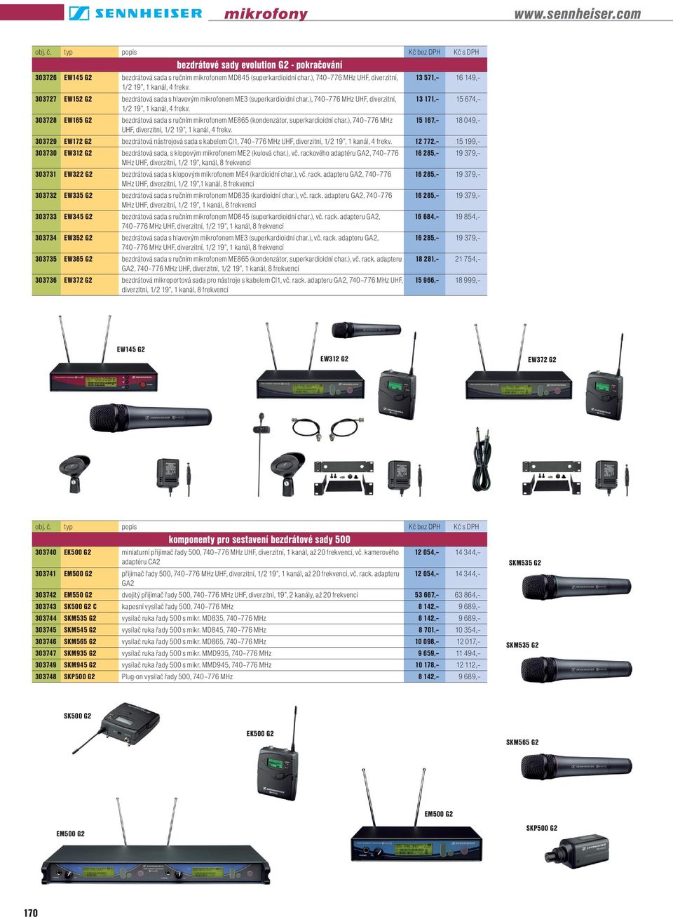 ), 740 776 MHz UHF, diverzitní, 1/2 19, 1 kanál, 4 frekv.