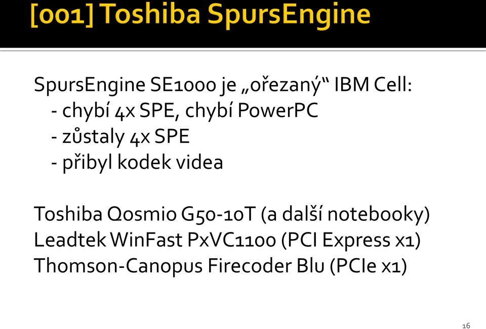 Toshiba Qosmio G50-10T (a další notebooky) Leadtek WinFast