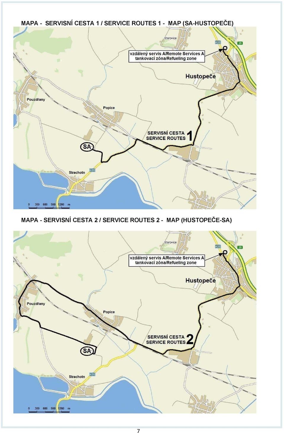 (SA-HUSTOPEČE) MAPA - SERVISNÍ