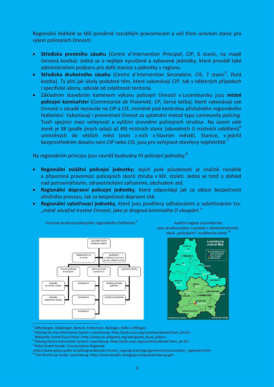 Střediska druhotného zásahu (Centre d Intervention Secondaire, CIS, 7 stanic 5, žlutá kostka).