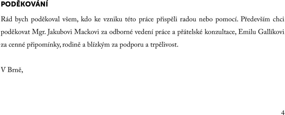 Jakubovi Mackovi za odborné vedení práce a přátelské konzultace,