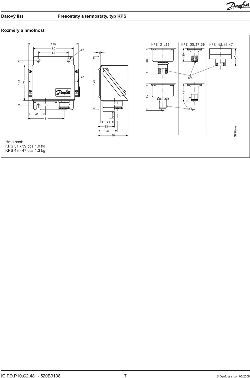 0 kg KPS 4 47 cca 1. kg IC.