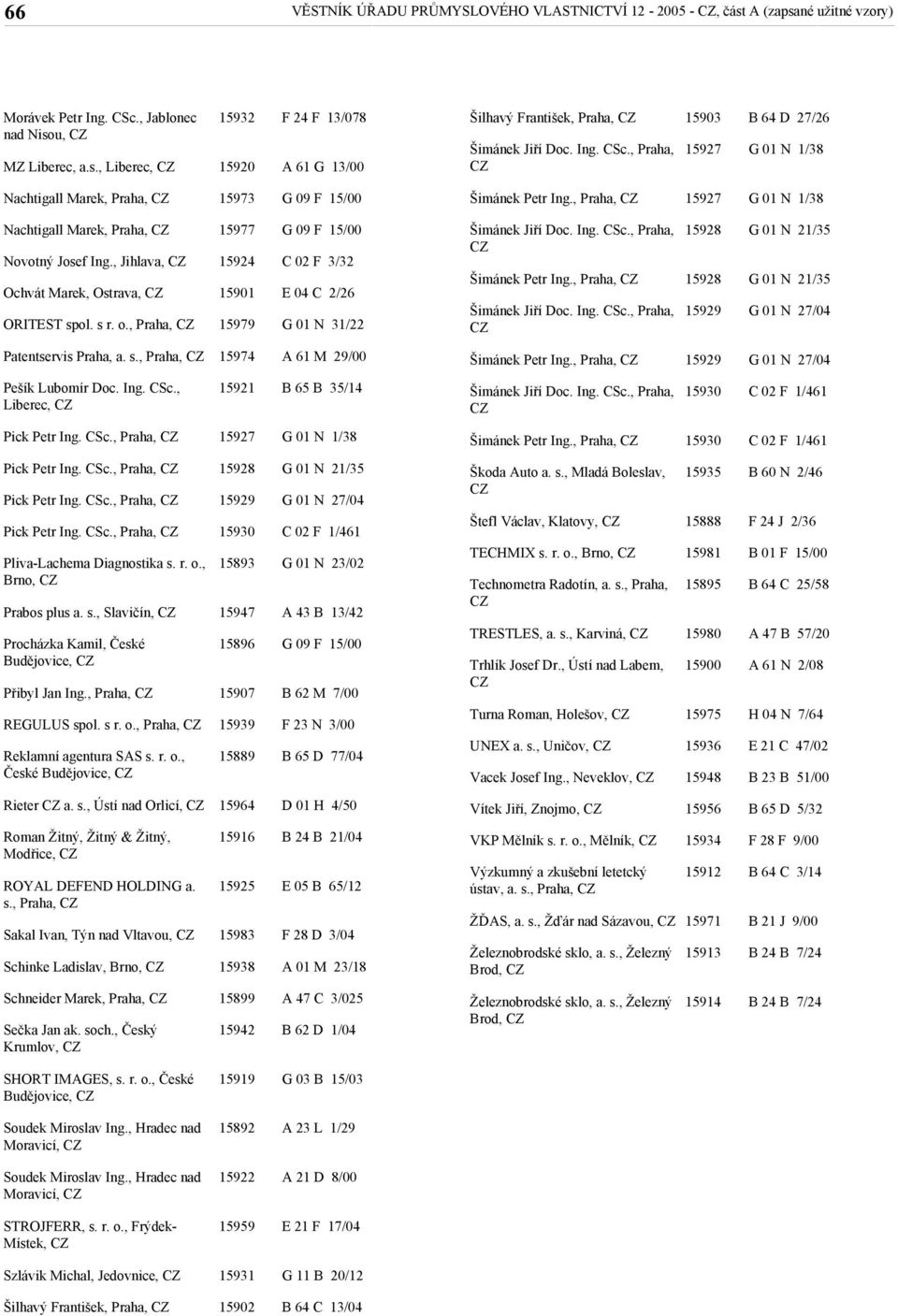 , Jihlava, Ochvát Marek, Ostrava, ORITEST spol. s r. o., Praha, 15977 15924 15901 15979 C 02 F 3/32 E 04 C 2/26 G 01 N 31/22 Šimánek Jiří Doc. Ing. CSc., Praha, Šimánek Petr Ing.