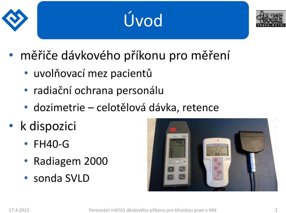 dávka, retence k dispozici FH40-G Radiagem 2000 sonda SVLD