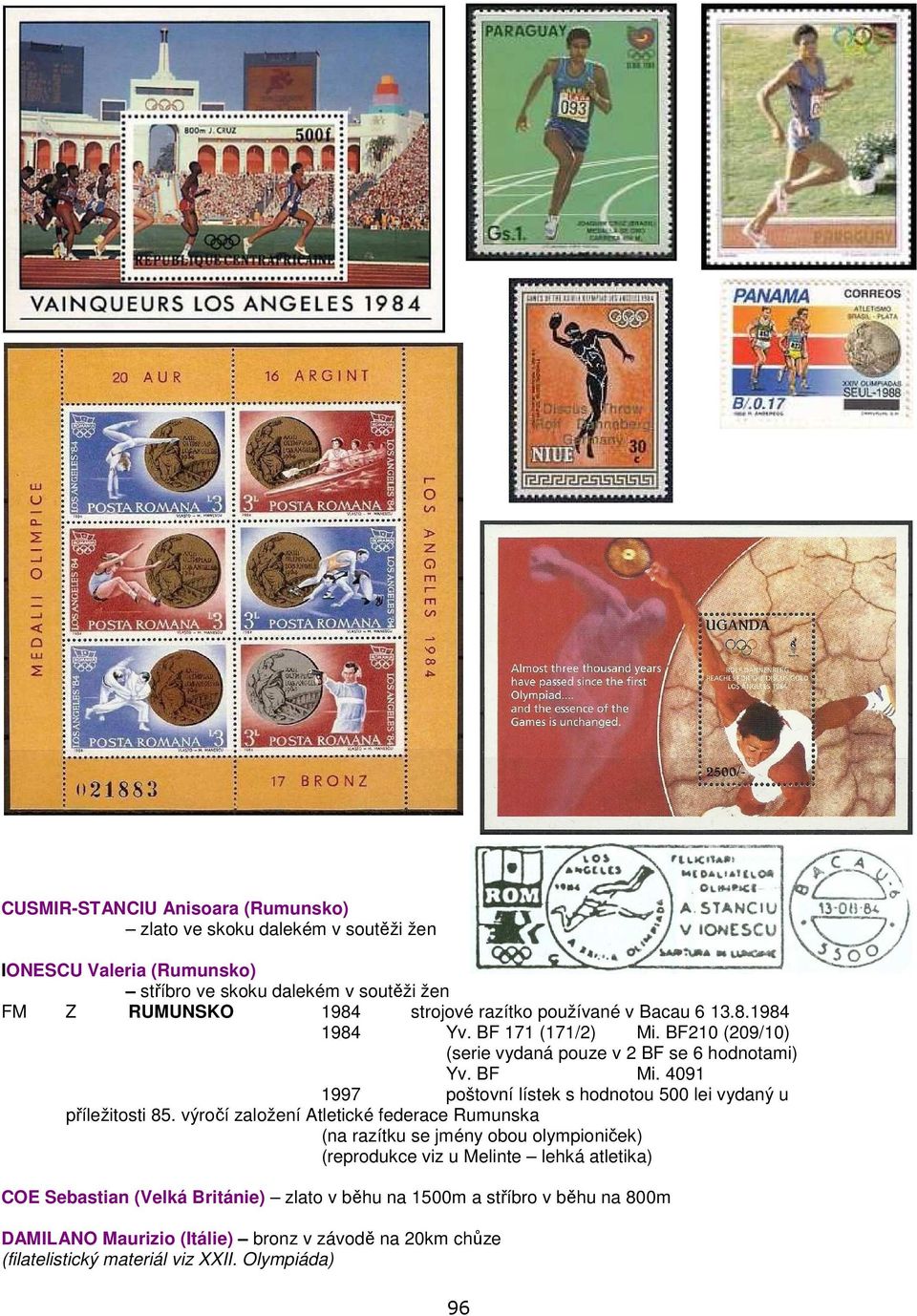 4091 1997 poštovní lístek s hodnotou 500 lei vydaný u příležitosti 85.