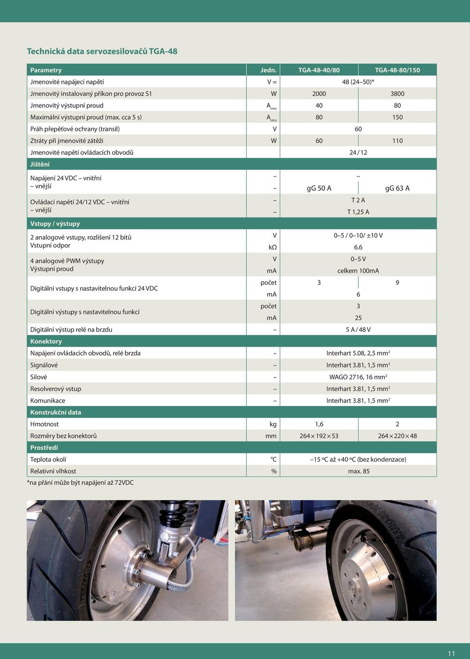 cca 5 s) A rms 80 150 Práh přepěťové ochrany (transil) V 60 Ztráty při jmenovité zátěži W 60 110 Jmenovité napětí ovládacích obvodů 24 / 12 Jištění Napájení 24 VDC vnitřní vnější Ovládací napětí