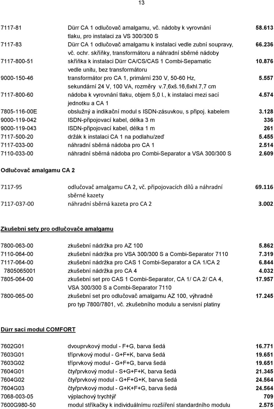 876 vedle unitu, bez transformátoru 9000-150-46 transformátor pro CA 1, primární 230 V, 50-60 Hz, 5.557 sekundární 24 V, 100 VA, rozměry v.7,6xš.16,6xhl.