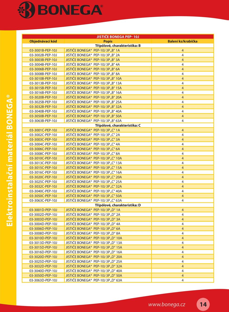 03-3010B-PEP-10J JISTIČE BONEGA PEP-10J 3P B 10A 4 03-3013B-PEP-10J JISTIČE BONEGA PEP-10J 3P B 13A 4 03-3015B-PEP-10J JISTIČE BONEGA PEP-10J 3P B 15A 4 03-3016B-PEP-10J JISTIČE BONEGA PEP-10J 3P B