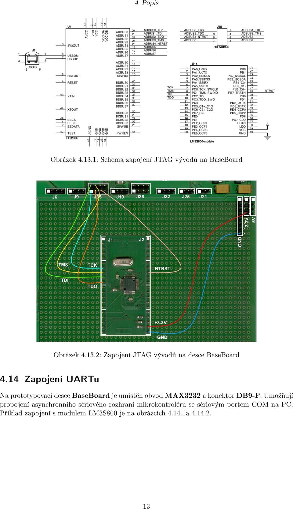 Zapojení UARTu Na prototypovací desce BaseBoard je umíst n obvod MAX a konektor DB-F.