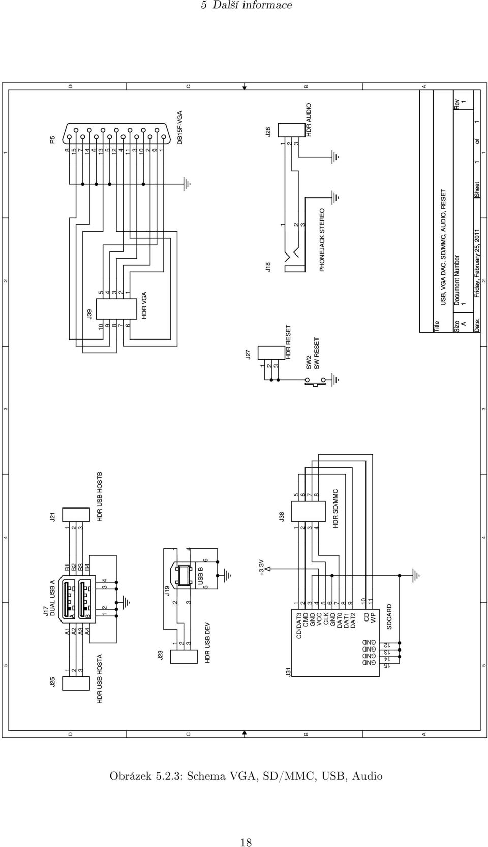 V J J HDR RESET CD/DAT B CMD B SW HDR AUDIO VCC SW RESET PHONEJACK STEREO CLK HDR SD/MMC DAT0 DAT DAT