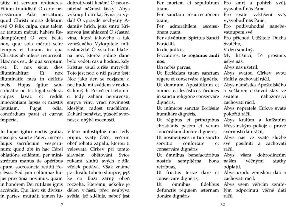 Hæc nox est, de qua scriptum est: Et nox sicut dies illuminábitur: Et nox illuminátio mea in delíciis meis.