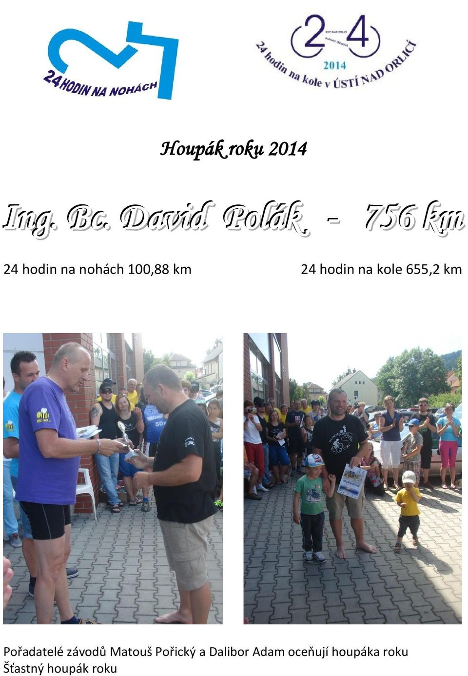 km 24 hodin na kole 655,2 km Pořadatelé závodů