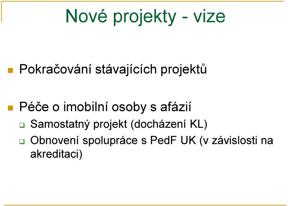 Samostatný projekt (docházení KL) Obnovení