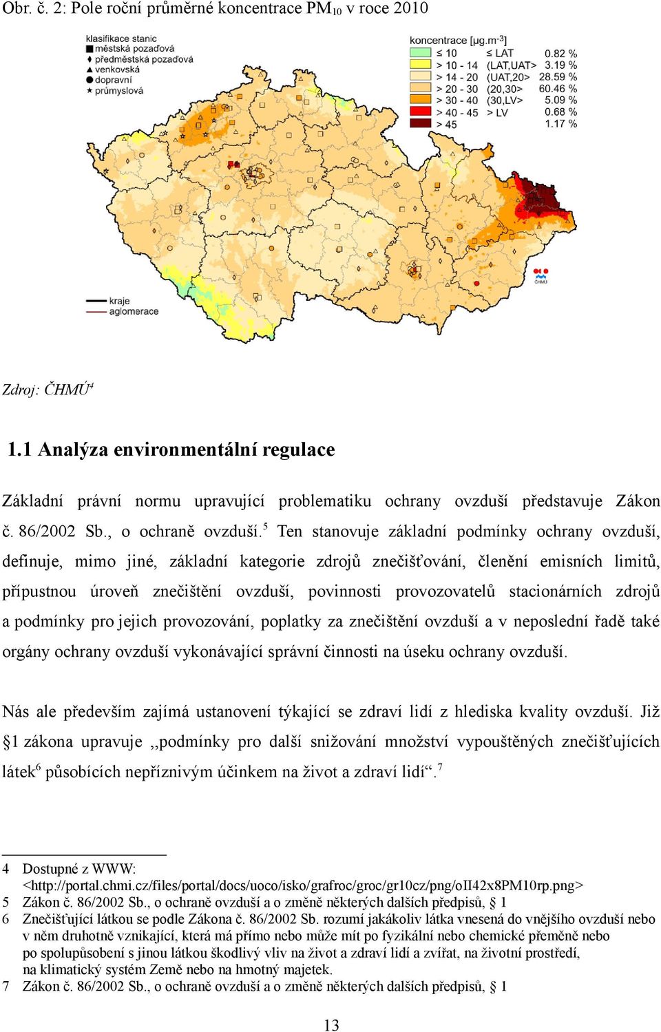 5 Ten stanovuje základní podmínky ochrany ovzduší, definuje, mimo jiné, základní kategorie zdrojů znečišťování, členění emisních limitů, přípustnou úroveň znečištění ovzduší, povinnosti provozovatelů