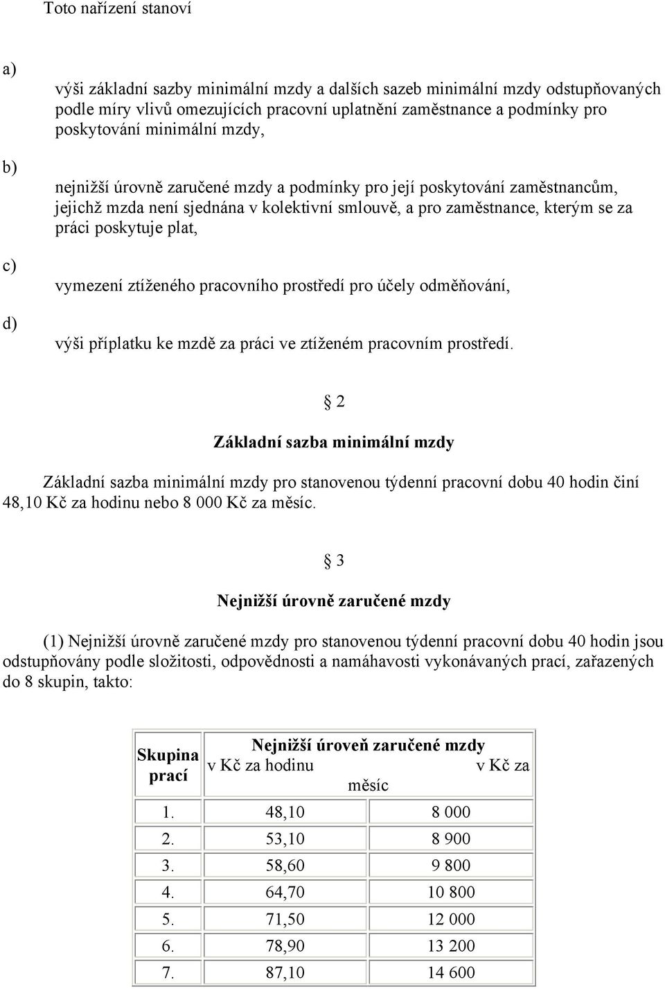 poskytuje plat, vymezení ztíženého pracovního prostředí pro účely odměňování, výši příplatku ke mzdě za práci ve ztíženém pracovním prostředí.