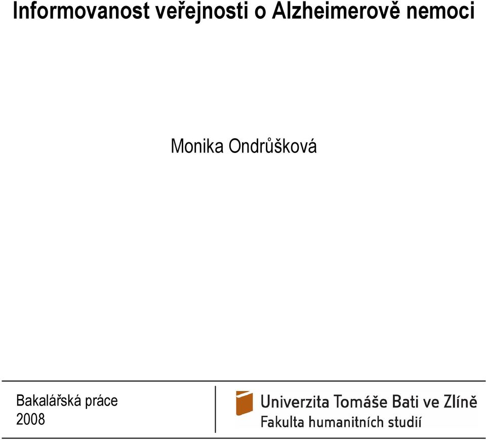 Alzheimerově nemoci